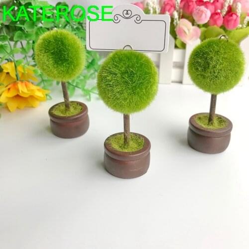 20PCS Wedding Favor Topiary Tree Photo and Place Card Holder Wedding Table Decoration