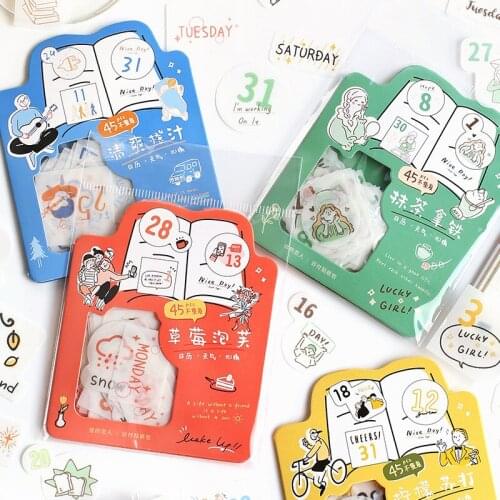 20sets Kawaii Stationery Stickers Life is a bit sweet Diary Planner Decorative Mobile Stickers Scrapbooking DIY Craft Stickers