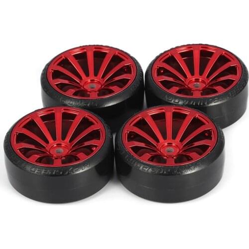 2020 NEW 4Pcs 1:10 RC Drift Car Tires Hard Tyre Wheel for Traxxas HSP Tamiya HPI Kyosho On-Road Drifting Cas RC Vehicle Part