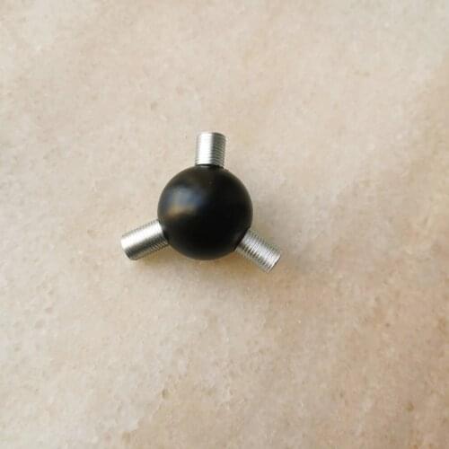 3 way diameter 30mm 3 through-hole metal ball/tee ball with m10 inner thread adapter Trisection ball tube connection hub