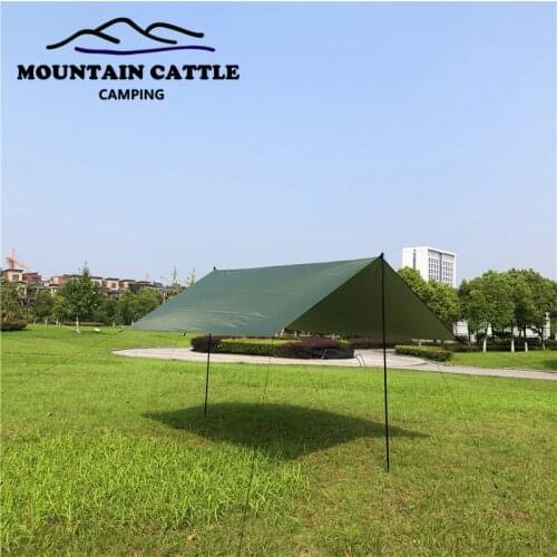 3x3m Camping Tarp Ultralight Sun Shelter Awning Waterproof Tent Shade Garden Canopy Sunshade Outdoor Camping Rain Fly Beach Tent