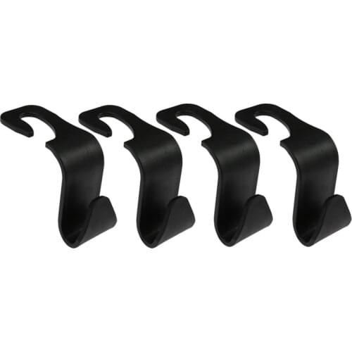 4 Pcs Universal Car Seat Back Hook Headrest Storage Mounting Hook Bag Hanger Auto Interior Organizer Accessories