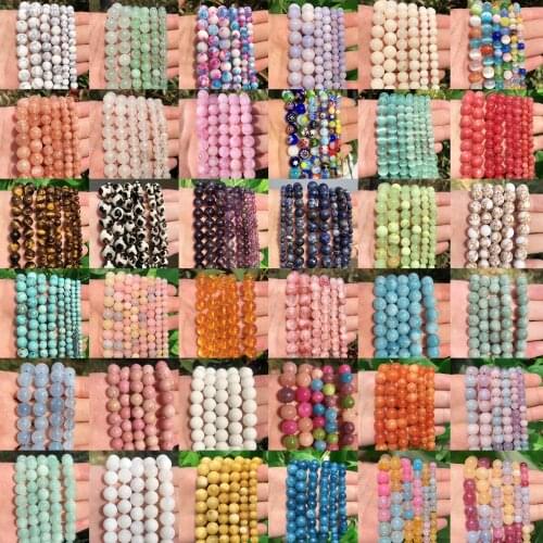 AA High Quality Natural Stone Dark Red Garnet Beads Round Loose Beads 4mm 6mm 8mm 10mm 12mm For Jewelry Making DIY Bracelet 15