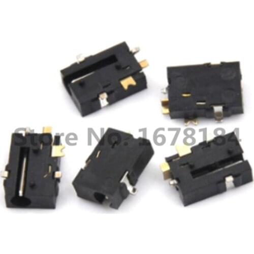 50PCS Female Connector Soldering DC-056 DC Power Socket DC056 2.5-0.7 MM 2.5X0.7MM SMD SMT 5PINS Tablet Power Sockets