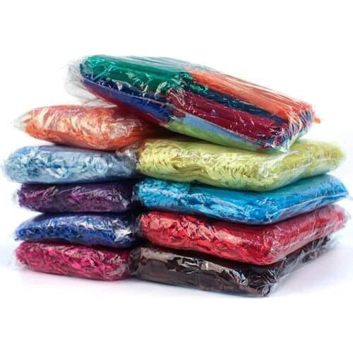 50Pcs 5x7cm Colorful Organza Gift Bags Wedding Gift Candy Small Pouch With Jewelry Packaging Display & Jewelry Pouches
