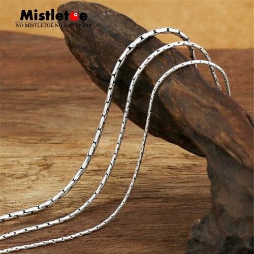 Authentic 100% 925 Sterling Silver Classic Vintage 1mm 1.5mm 2.0mm Necklace Chain Jewelry For Women Or Men