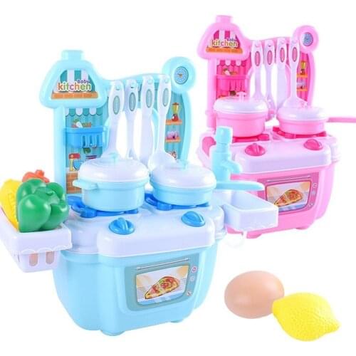 Baby Mini Simulation Kids Kitchen Pretend Play Games Toys Cookware Food Cooking Children Educational Gift For Boys Girls