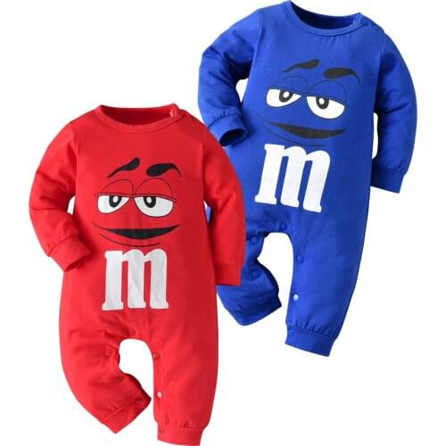 Newborn Baby Boys Girls Romper Pajamas Cartoon Print Cotton Long Sleeve Jumpsuit Infant Toddler Clothes Outfits