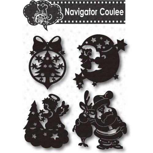 Christmas Angel Moon Metal Cutting Mould Die to Scrapbook Cutting Mould Craft Supplies Cutting Decoration Stamps and Moulds 2021