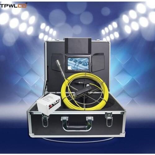 20m Cable Pipe Industrial Endoscope Camera With Diameter 23mm Camera Viewing Angle 120degree 7" LCD Screen 8GB SD Card With DVR