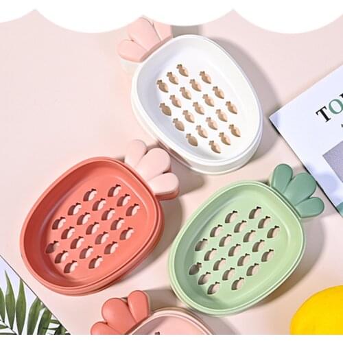 Bathroom Soap Box Creative Small Carrot Three-dimensional Soap Box Toilet Travel Soap Case With Cover Bathroom Storage Box