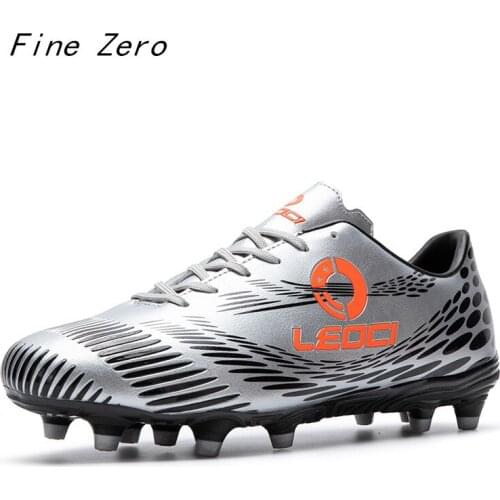 Male New Fashion Adult Outdoor Lawn Long Spikes Soccer Shoes Cleats Breathable Soccer Training Sneakers Men Chuteira Futebol