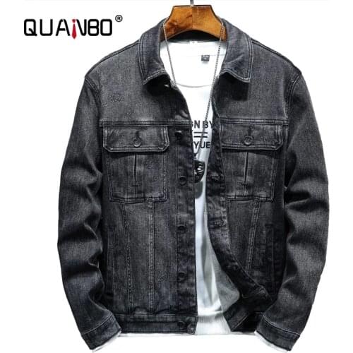 2021 New Autumn Winter Men Retro Fashion Denim Jacket Men Korean Style Fashion Pockets Men Moto & Biker Jean Coat