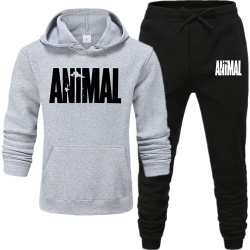 Mens Casual Hoodie New Mens Hoodie Suit Brand Sportswear Track Suit Mens Pullover Sweater Hoodie + Sports Pants Jogging