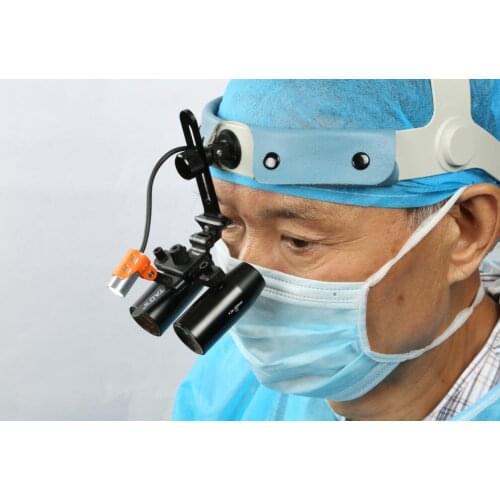 TAOS 4.0X with headband Dental Equipment Surgical Medical Dental Loupes Dental glasses LED Head Light Lamp Dental La
