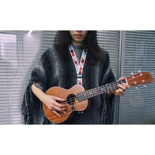 Adjustable Nylon Ukulele Strap Belt Sling With Hook For Ukulele Guitar Top Selling Cartoon 1PC