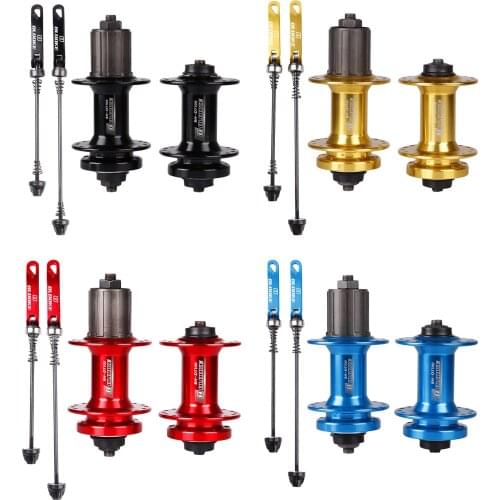 Hub 32H Mountain Bike disc brake 4 Bearings Hubs + skewers front rear