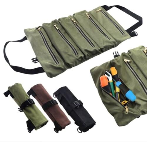 Handheld Foldable Canvas Storage Tool Bag Portable Toolbag Repair Hand Tool kit Bag