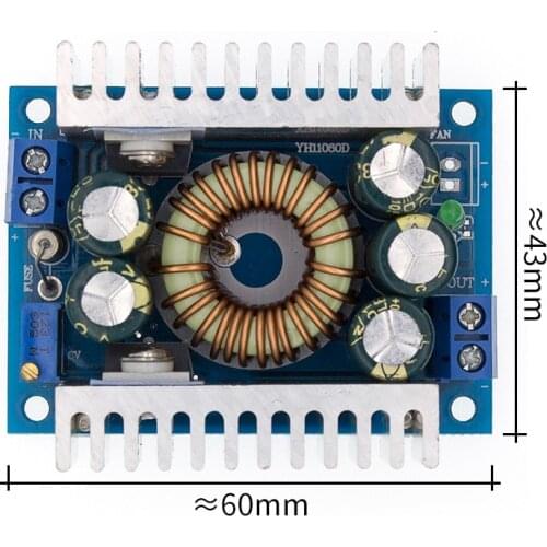 TENSTAR ROBOT 1pcs DC-DC High Power Low Ripple 12A Adjustable Step-down Module 95% Efficient Car Power Module
