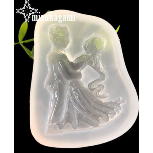 1pcs UV Resin Jewelry Liquid Silicone Mold Romantic Wedding Resin Molds For DIY Necklace Pendant Charms Toys Making Jewelry