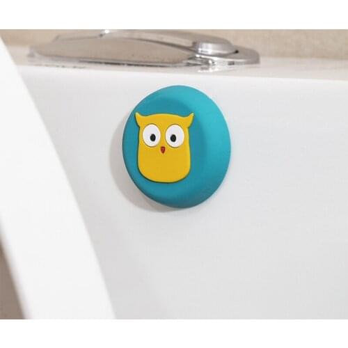 1PC Cartoon Door Stops Self Adhesive Silicone Rubber Pads Cabinet Bumpers Rubber Damper Buffer Cushion Furniture Wall Stickers