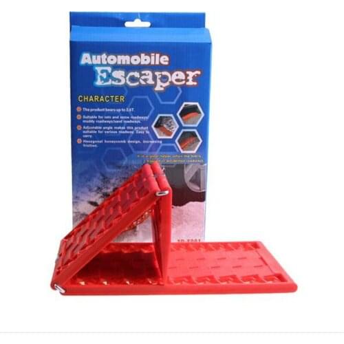 2pcs/lot Foldable Tyre Grip Tracks Snow Mud Sand Escape Mat Plate Chains Cars Emergency Escaper For Car Road Trouble Clearer