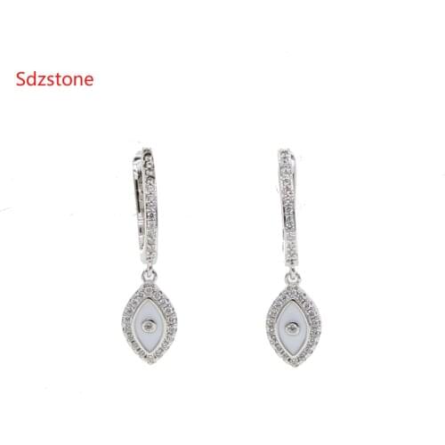 Punk 2019 Long Earring Colorful Enamel Eye Eyelash Dangle Earrings For Women Party Fine Jewelry Personality Bijoux