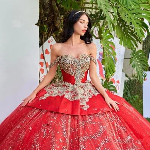 2021 Blue Sparkly Ball Gown Quinceanera Dresses 3D Flower Sweetheart Sequins Applique Sweet 15 16 Dress Party Wear