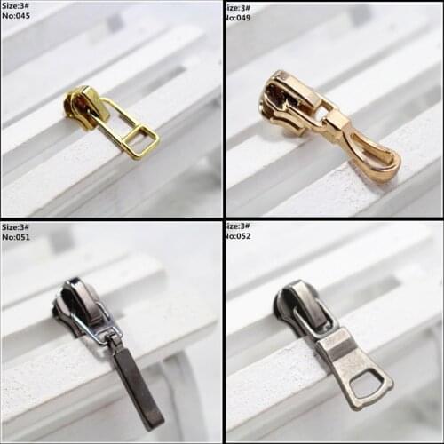 5 pcs 3# mix pearl zipper repair kits zipper pull Metal zipper slider,zipper head,Garment,bag and suitcase accessories,clothes,6