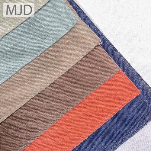 82% Polyester 18% Linen Woven Medium Weight Faux Linen Fabric For Sewing Material