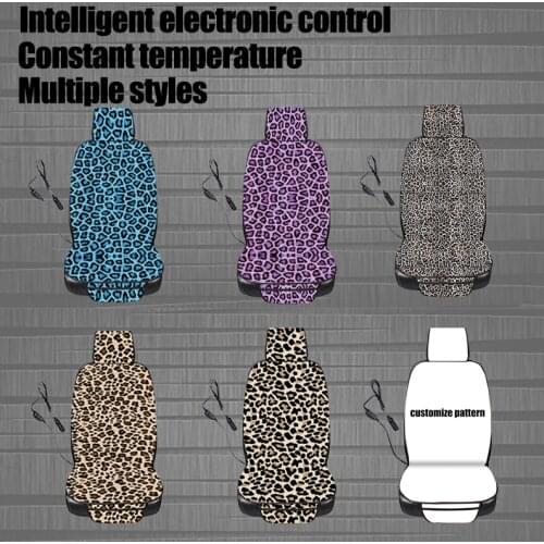 AIMAAO 3D Printing Wool Fabric Auto Interior Accessories 12V Fast Heating Car Seat Cushion Cover for Truck Suv Pickup