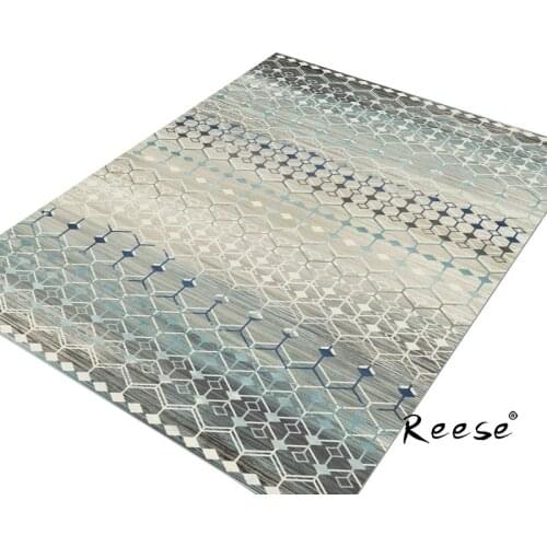 Decoration Carpet Rug Living Room Modern Printing Geometric Bohemia Style Washable Non-slip Waterproof Floor Parlor Mat Bedroom