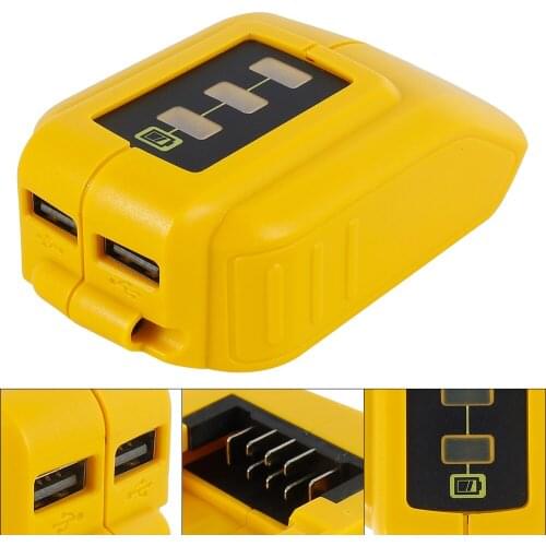 For Dewalt DCB090 FULL-USB Converter Charger For 18V 20V Li-ion Battery Converter USB Device Charging Adapter Power Supply