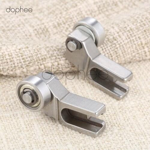 Dophee 1pc Steel left / right Template Machine Single Roller Presser for Template sewing machine