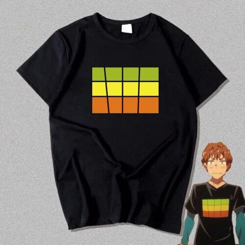 New Anime Rent-a-Girlfriend Kanokari Cosplay tshirt Kinoshita Kazuya Summer Print Tee Round collar short sleeve T-shirt