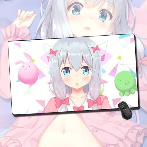 Mairuige Eromanga-Sensei Kawaii Best-selling Gamers Must-have Gaming Accessories Mouse Pad Large LED Mouse Pad Can Be Customized