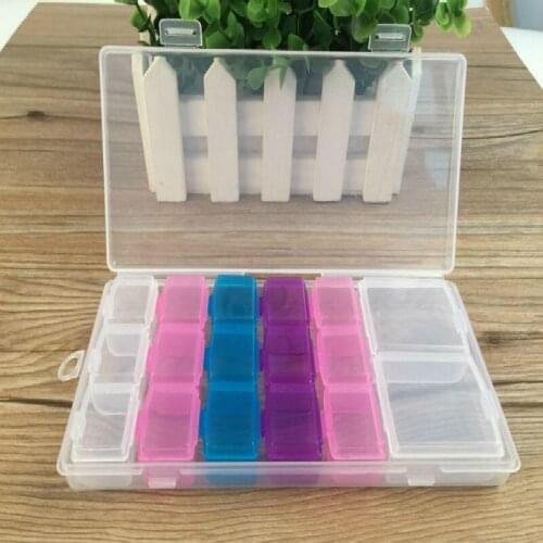 Creative Transparent Pp Plastic Electronic Components Jewelry Multi-function 17 Grid Combination Toolbox Storage Boxes Case Set