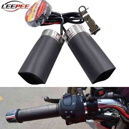 LEEPEE Motorcycle Heated Handlebar Handgrips Pads Cuffs Resistant Tape Covers Electric Heating Set Kit Bike Motor Accessories