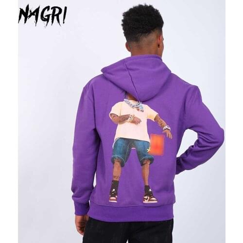 NAGRI Men Hoodie Hip Hop Rap Star Hoodie Streetwear Harajuku Sweatshirt Hoodie Spring Winter Pullover Hooded Hoodies