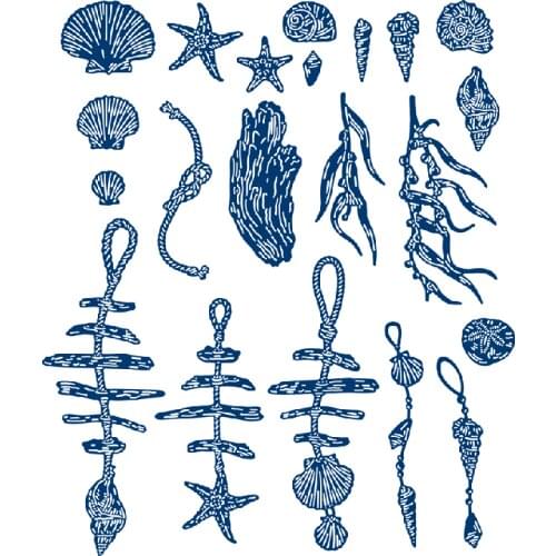 2021New Metal cutting dies Beach Combing Metal mold set metal cutting mold DIY crafts