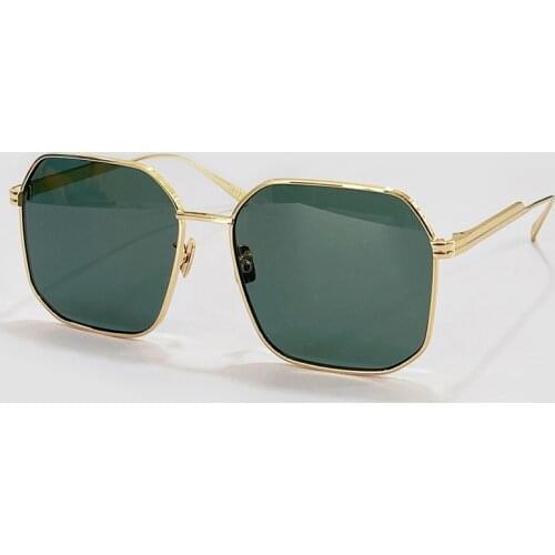 New Fashion Square Sunglasses for Women Brand Designer Alloy Frame Gradient Lens UV400 Shades with Packing Cases