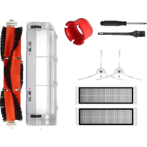 Main Brush Cover Hepa Filter Accessories for Xiaomi Roborock S50 S51 S55 S6 Robot Vacuum Cleaner Replacement Parts Set