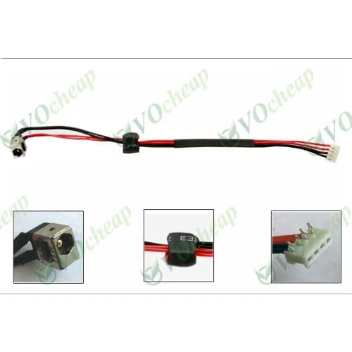 Genuine New Laptop DC power jack for Toshiba Satellite A500 A505 A505D Charging Port Socket Connector with cable - PJ117