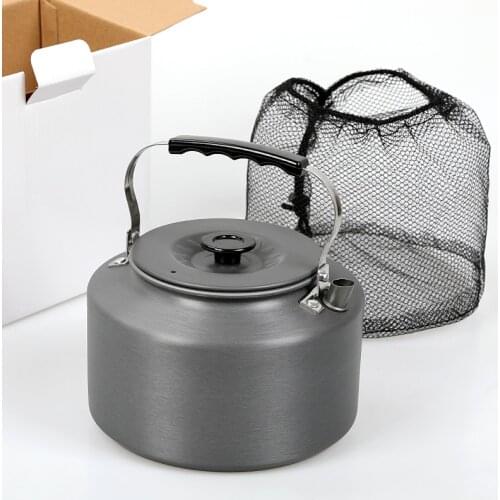 Camping Kettle 2L Portable Ultra-Light Outdoor Hiking Camping Picnic Water Kettle, Teapot, Coffee Pot Compact Quick-Heat & Anti