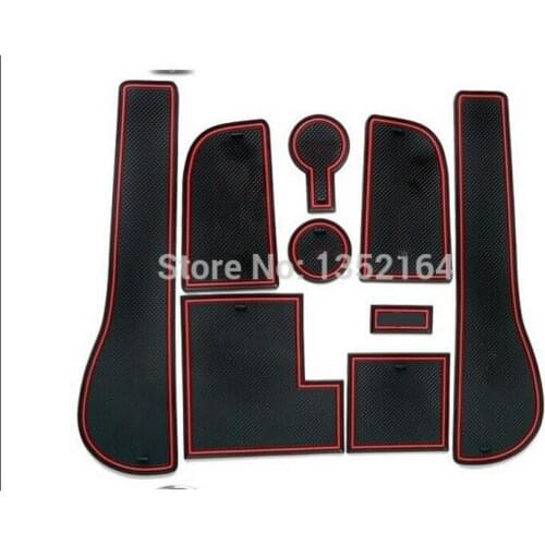 Auto anti-slip cup holder mat non slip door gate pad for volkswagen vw golf 7 2014 2015