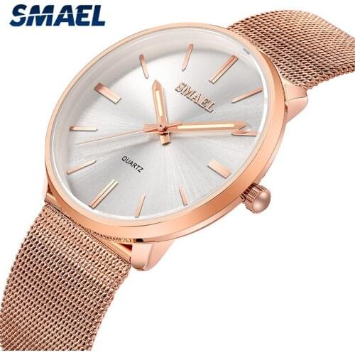 SMAE New Fashion Casual Mens Watch Calendar Steel Band Sports Quartz Watches Waterproof Male Clock Erkek Kol Saati