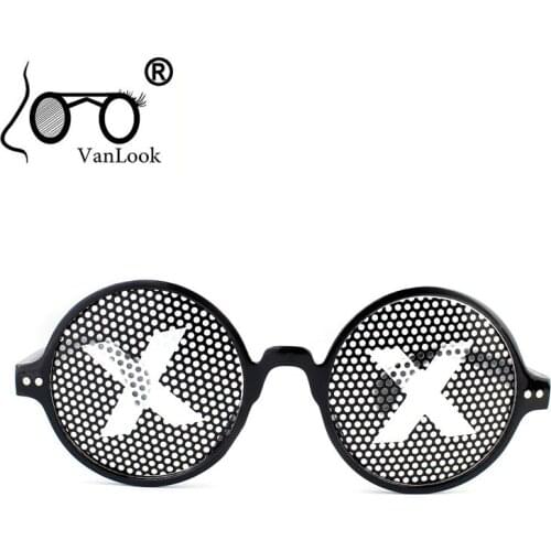 Pinhole Sun Glasses For Men Womens Sunglasses Silver Fashion Goggles Party Sunglass Women Zonnebril Dames Black