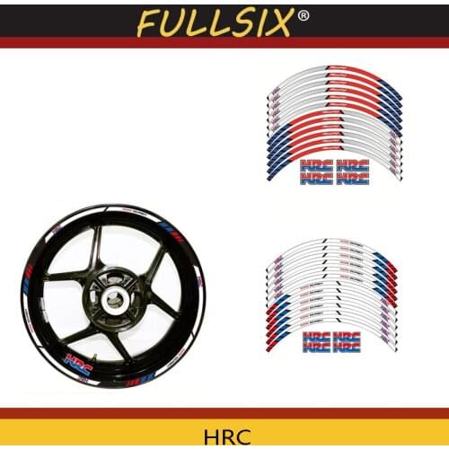 Motorcycle Parts Thick Edge Outer Rim Sticker Stripe Wheel Decals For HONDA HRC