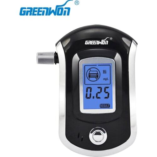 10pcs/ Greenwon Patent update version with 5 mouthpieces breath alcohol tester 6000