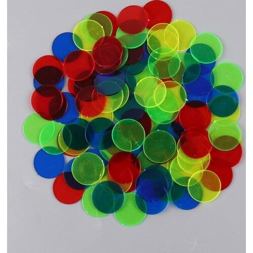 100pcs Kids Baby Counting Toys Learning Different Color Round Plastic Coin Chip Montessori Learning Education Math Toys